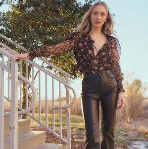 Misa Los Angeles Siena Los Brisas Floral Blouse M